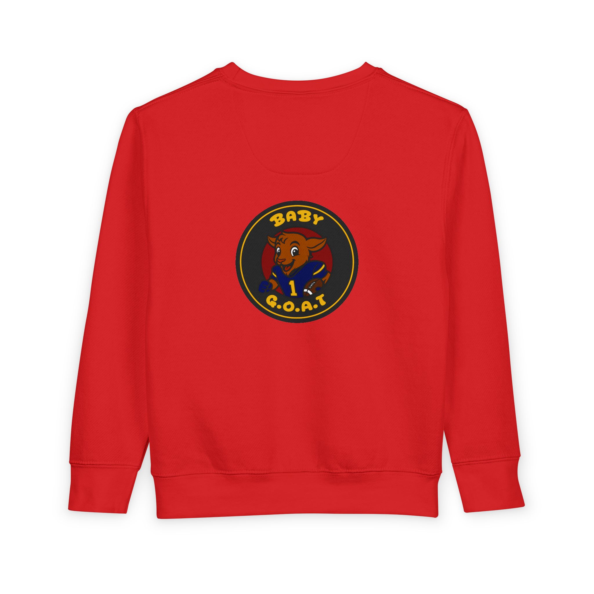 Davon The Touchdown Star Toddler Sweatshirt — 'Baby G.O.A.T.' Cute Goat Patch Crewneck for Kids - Image 14