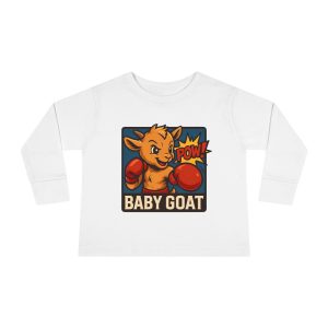 Baby G.O.A.T – Benny the Boxer Baby Goat Boxing Toddler Long Sleeve Tee