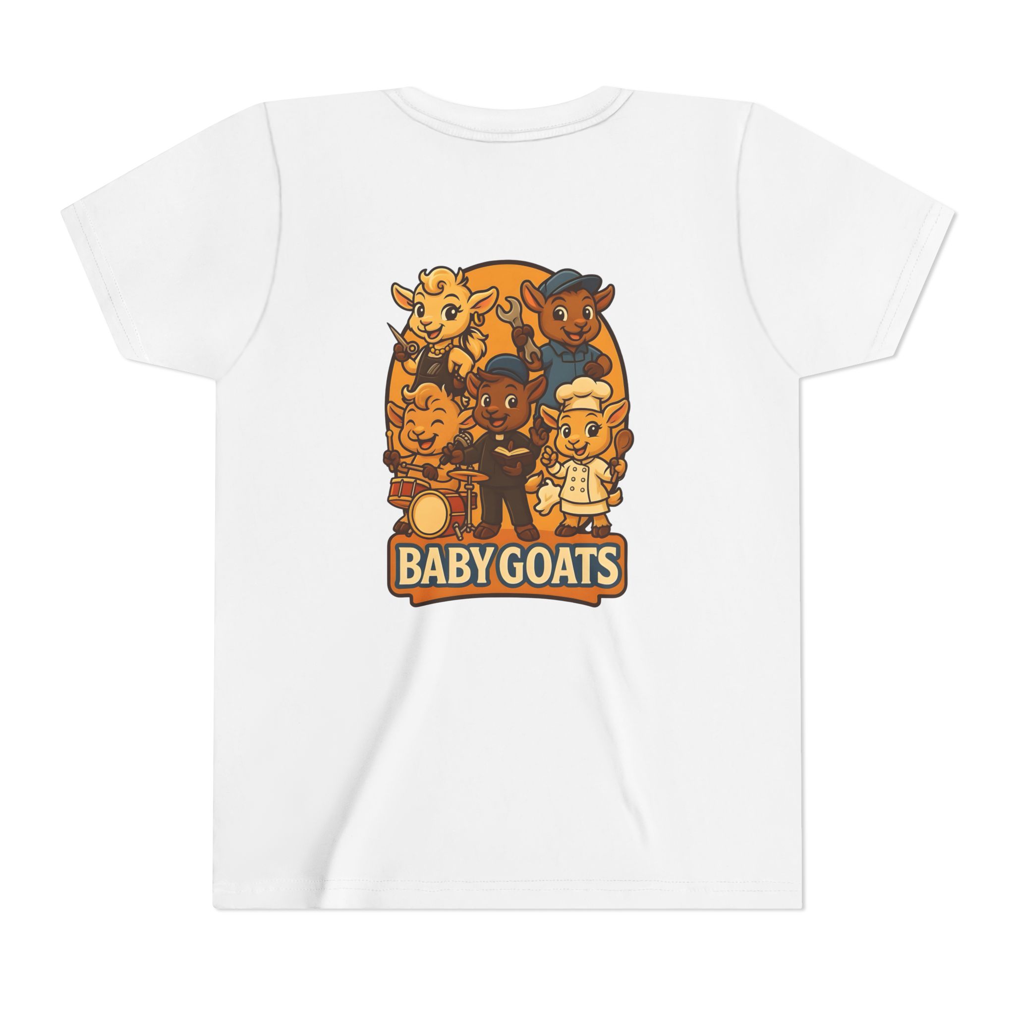 Baby Goats Kids T‑Shirt — Cute Cartoon Baby Goats Graphic Tee for Toddlers & Kids - Image 2