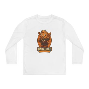 Baby Goat Kids Long Sleeve Tee — Cute 'Baby Goat' Mascot Shirt for Youth