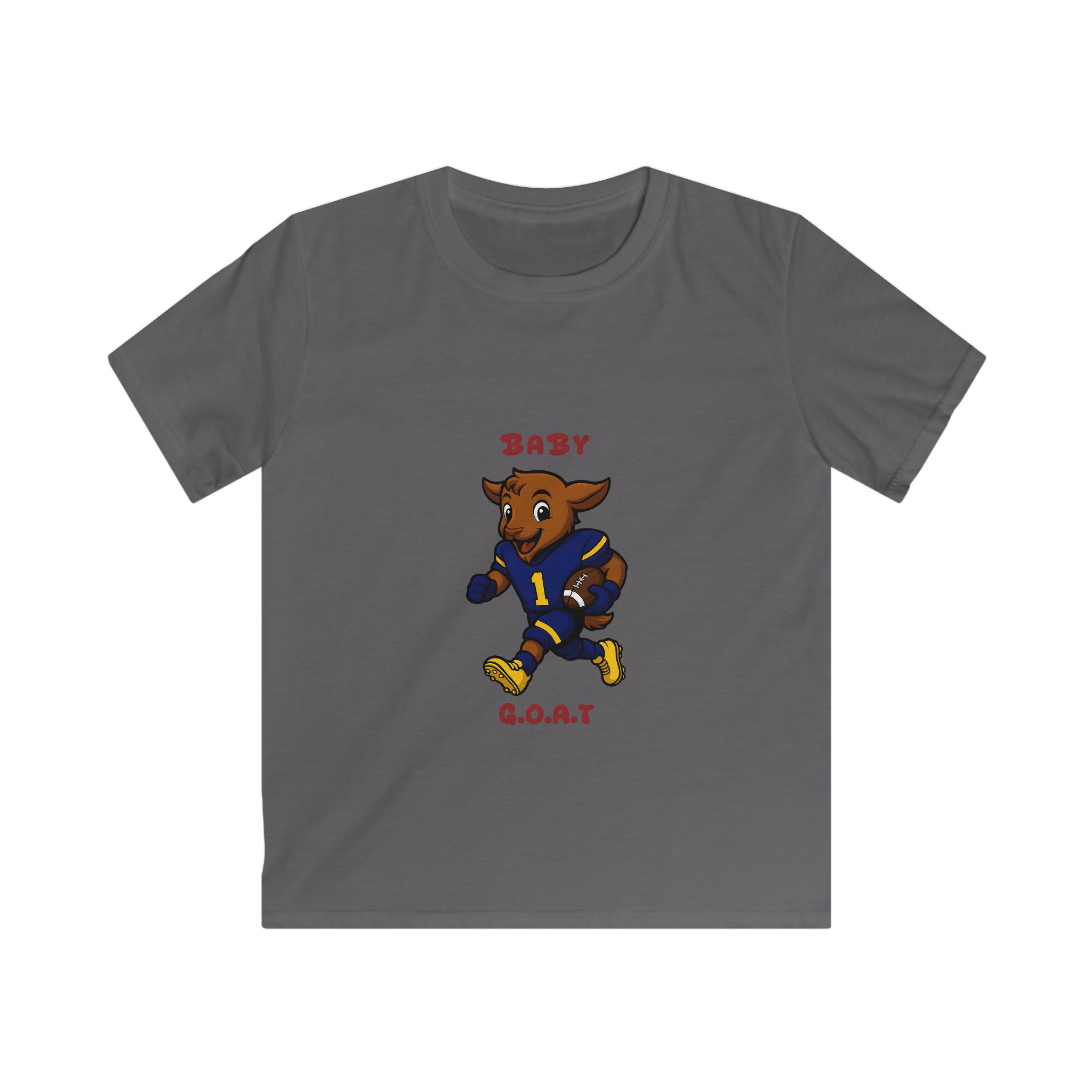 Davon The Touchdown Star In Action Kids Tee — "Baby G.O.A.T" Football Goat Graphic Shirt - Image 5