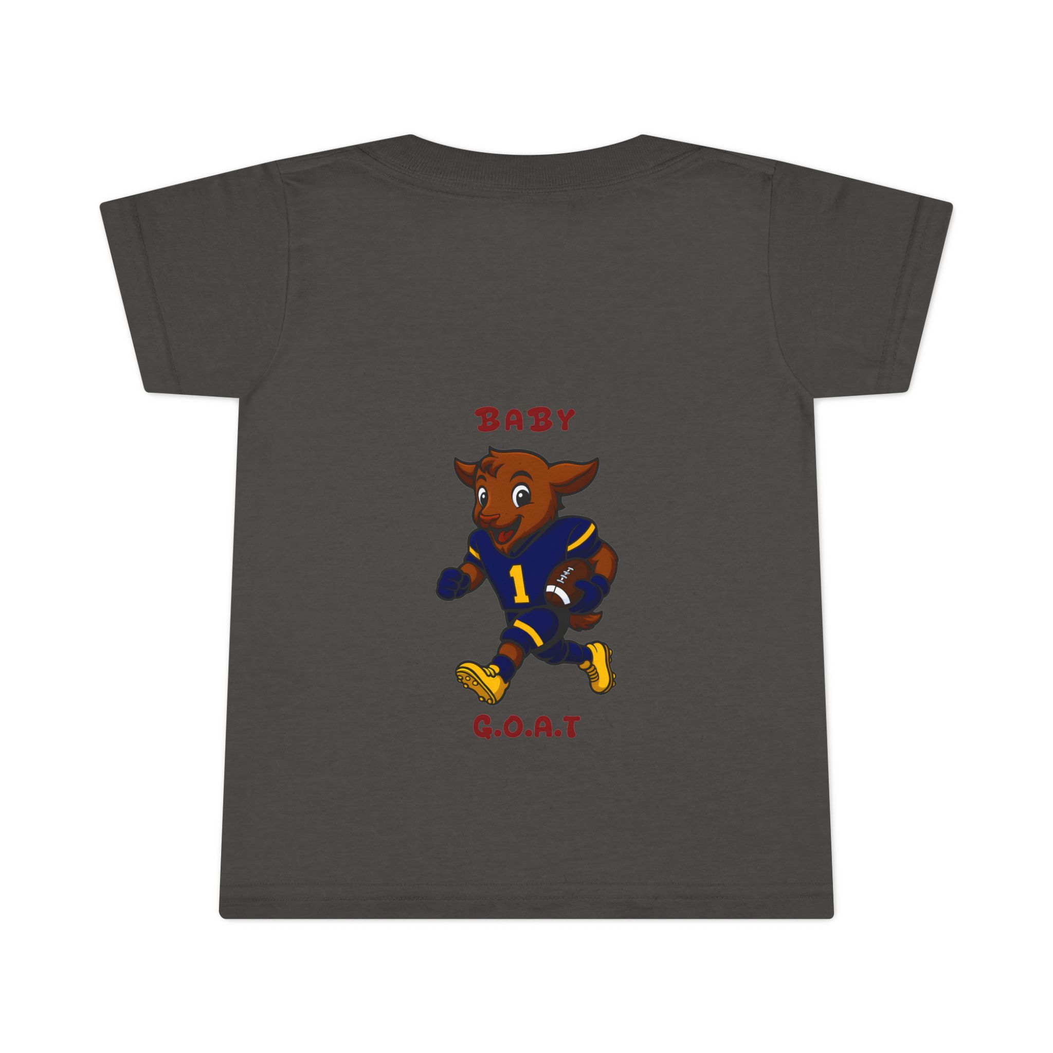 Davon The Touchdown Star In Action Baby G.O.A.T. Toddler T-Shirt — Cute Goat Football Player Kids Tee - Image 8