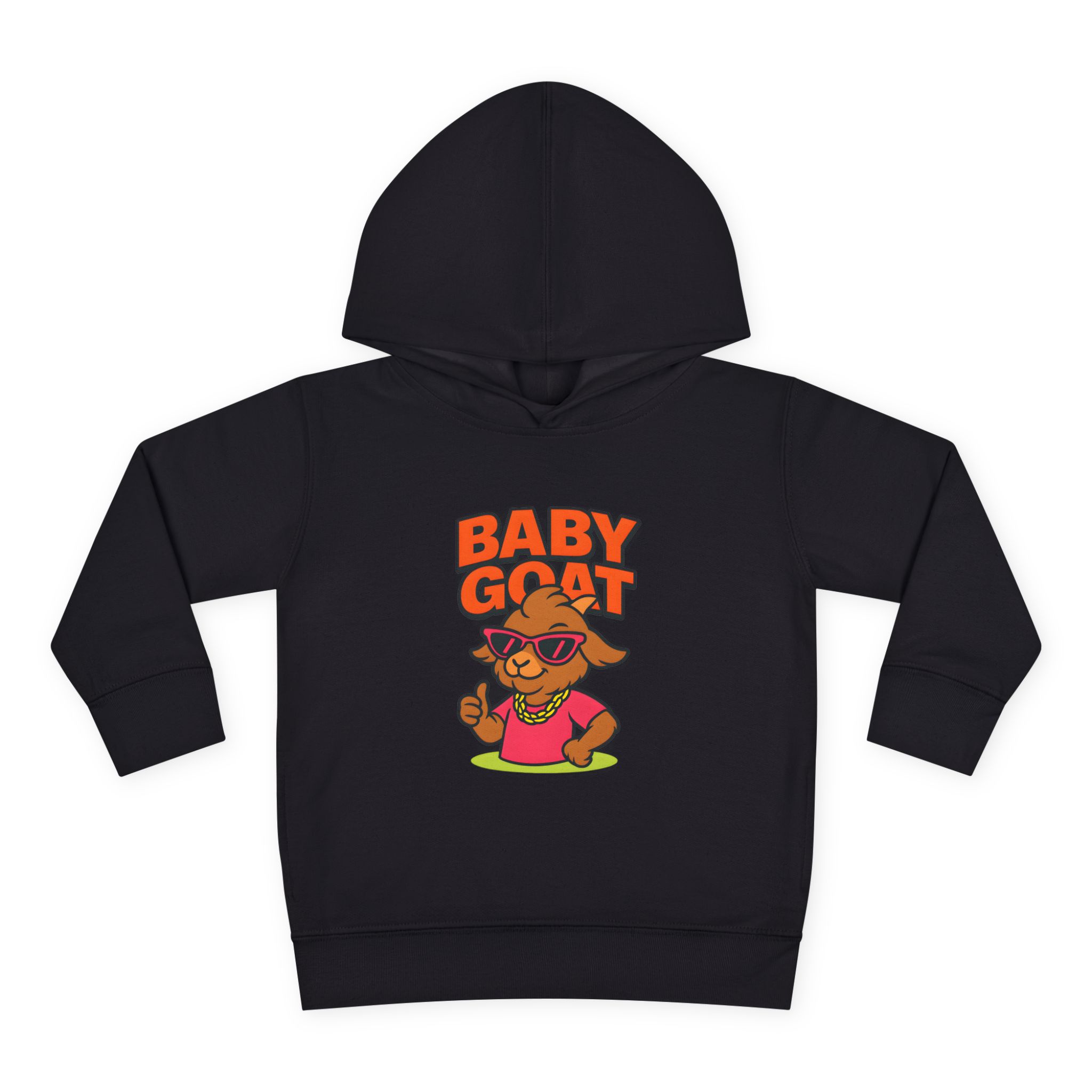 Skye the Style Queen Baby Goat Toddler Hoodie — Cute Cartoon 'Baby Goat' Pullover for Kids - Image 9