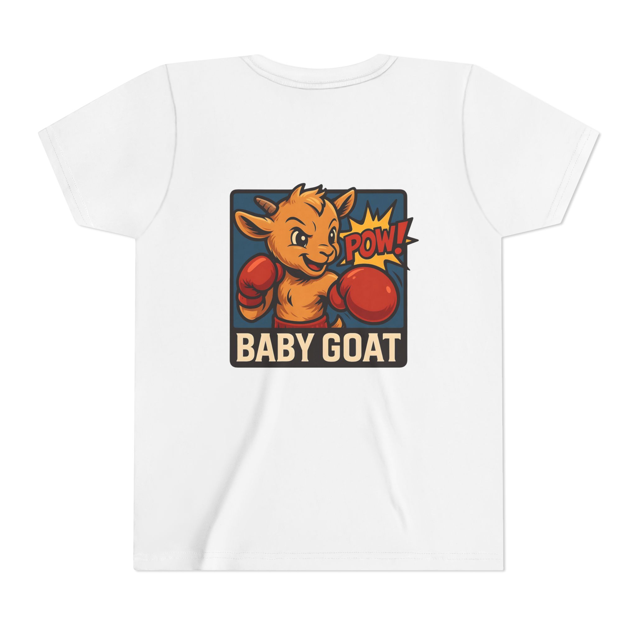 Baby G.O.A.T – Benny the Boxer Youth Tee — "Baby Goat" Boxing Cartoon Kids Shirt - Image 2