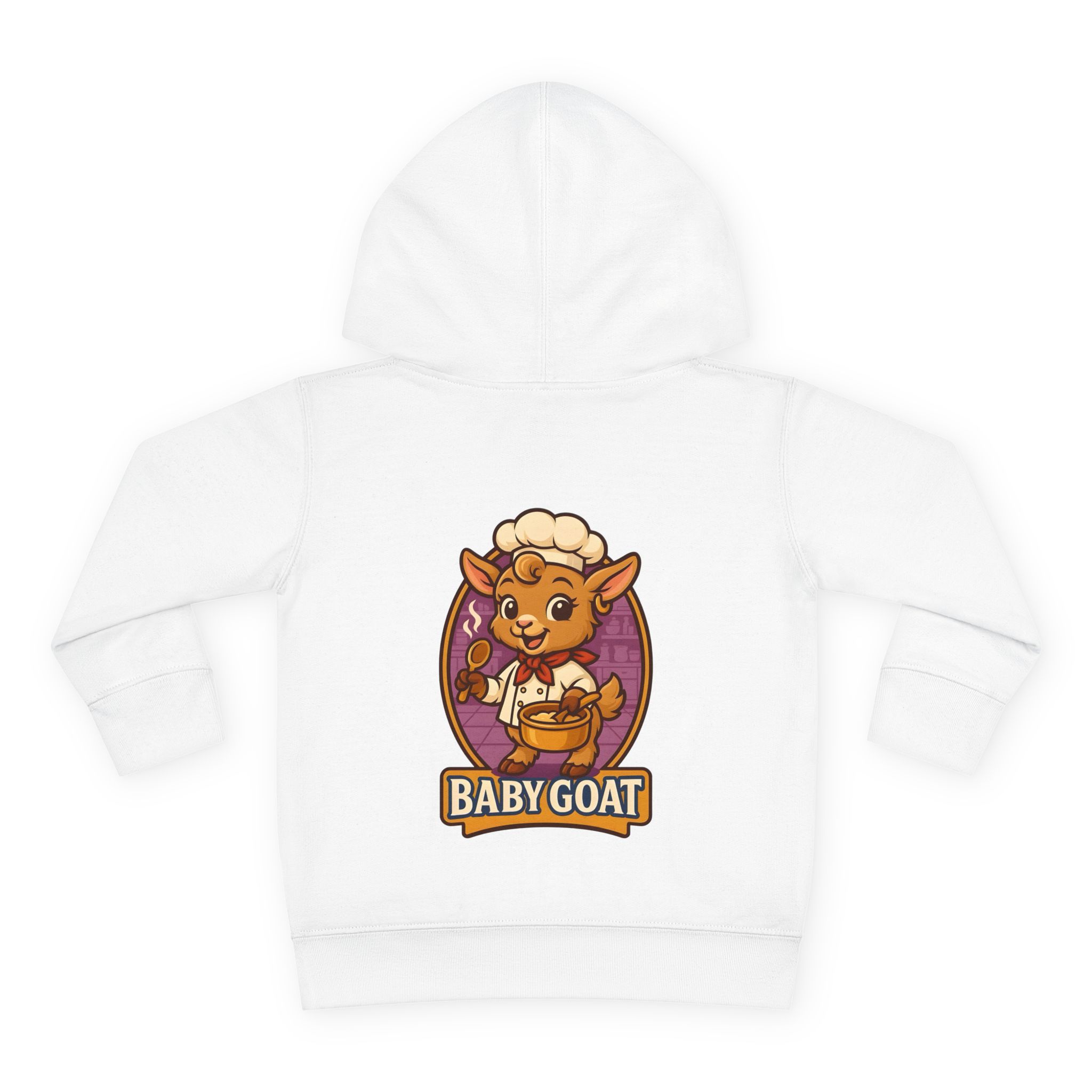 Baby Goat Toddler Hoodie — Cute Cartoon Kids Pullover Fleece - Image 2