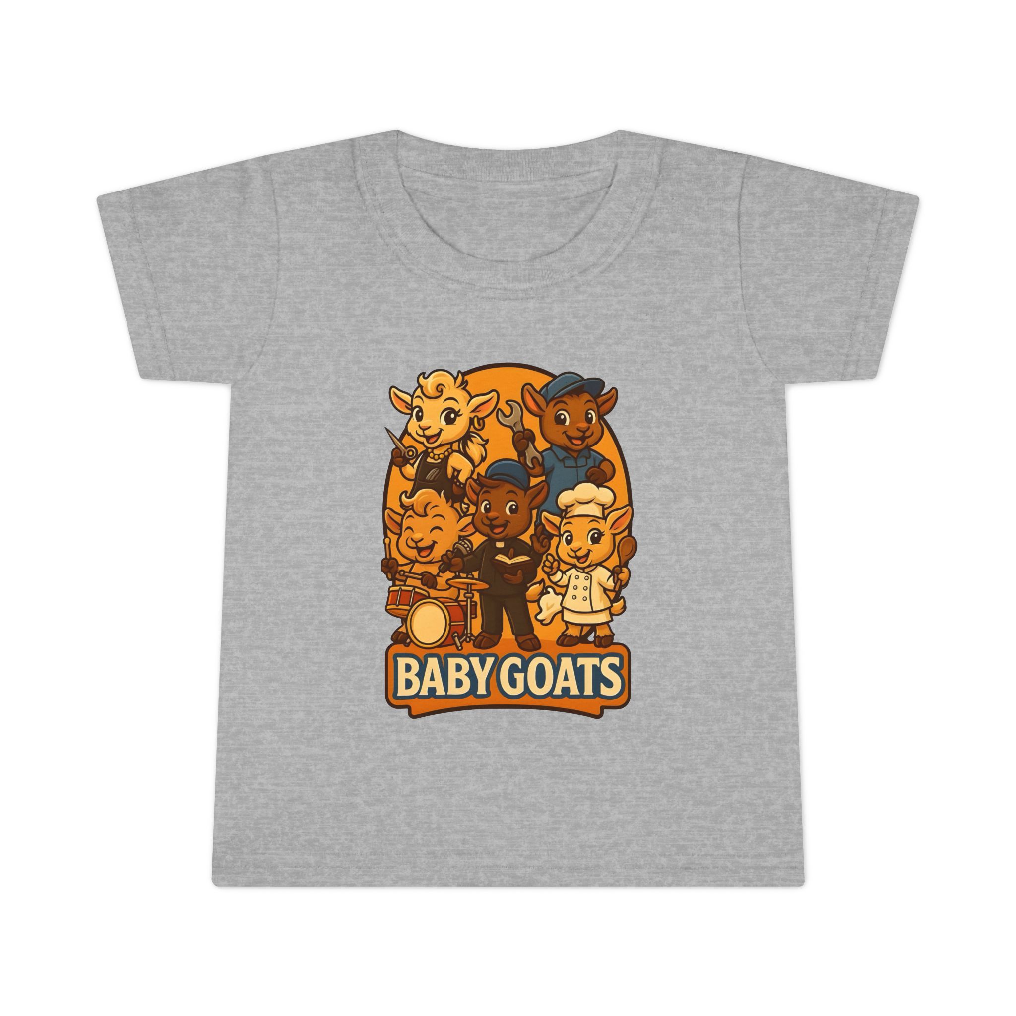 Baby Goats Toddler T-Shirt — Cute Cartoon Kids Tee