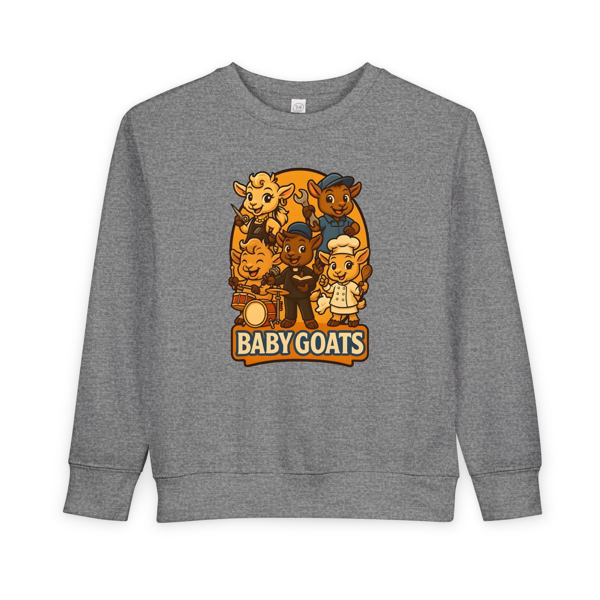Baby Goats Toddler Sweatshirt — Cute Cartoon Farm Animal Pullover - Image 5