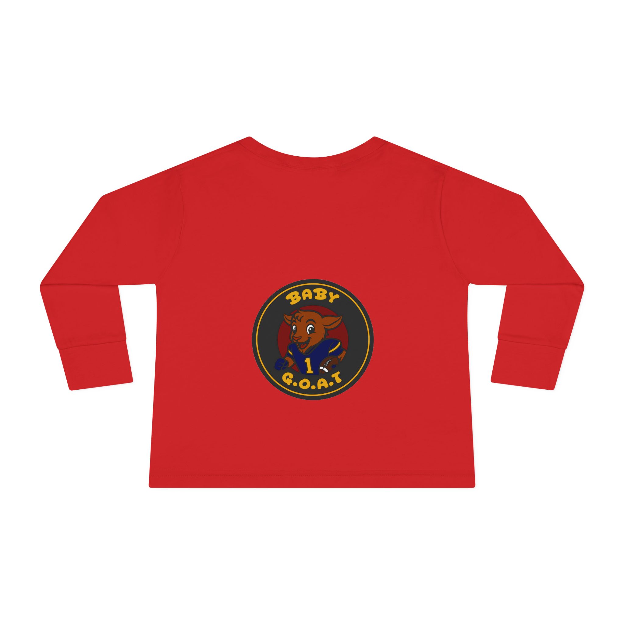 Davon The Touchdown Star Toddler Long Sleeve Tee — "Baby G.O.A.T." Goat Graphic Shirt for Kids - Image 14