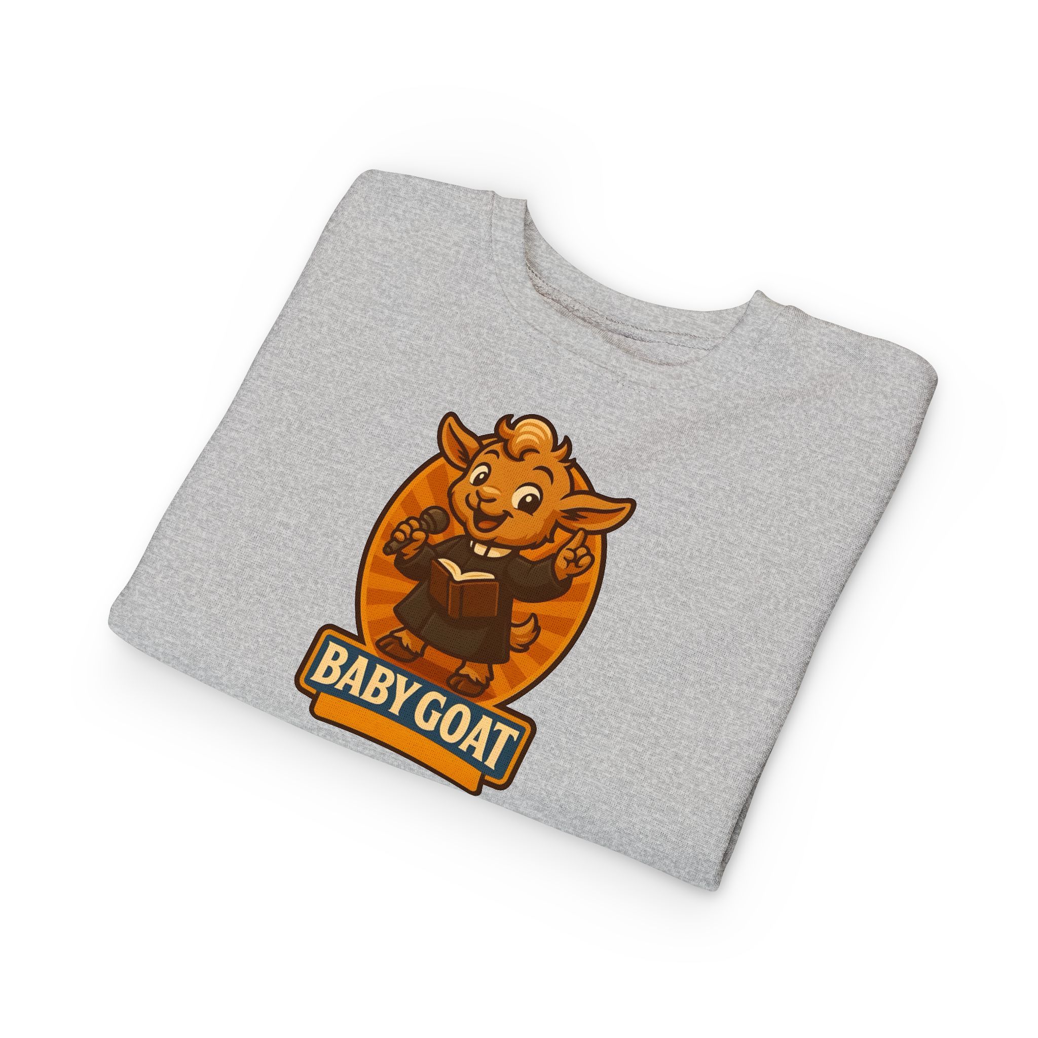 Baby Goat Toddler Sweatshirt — Cute Cartoon Goat Graphic Pullover - Image 7