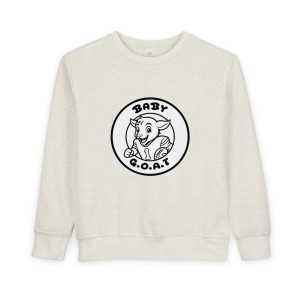 The Touchdown Star  Baby G.O.A.T. Toddler Sweatshirt — Cute Goat Graphic Pullover for Infants & Toddlers