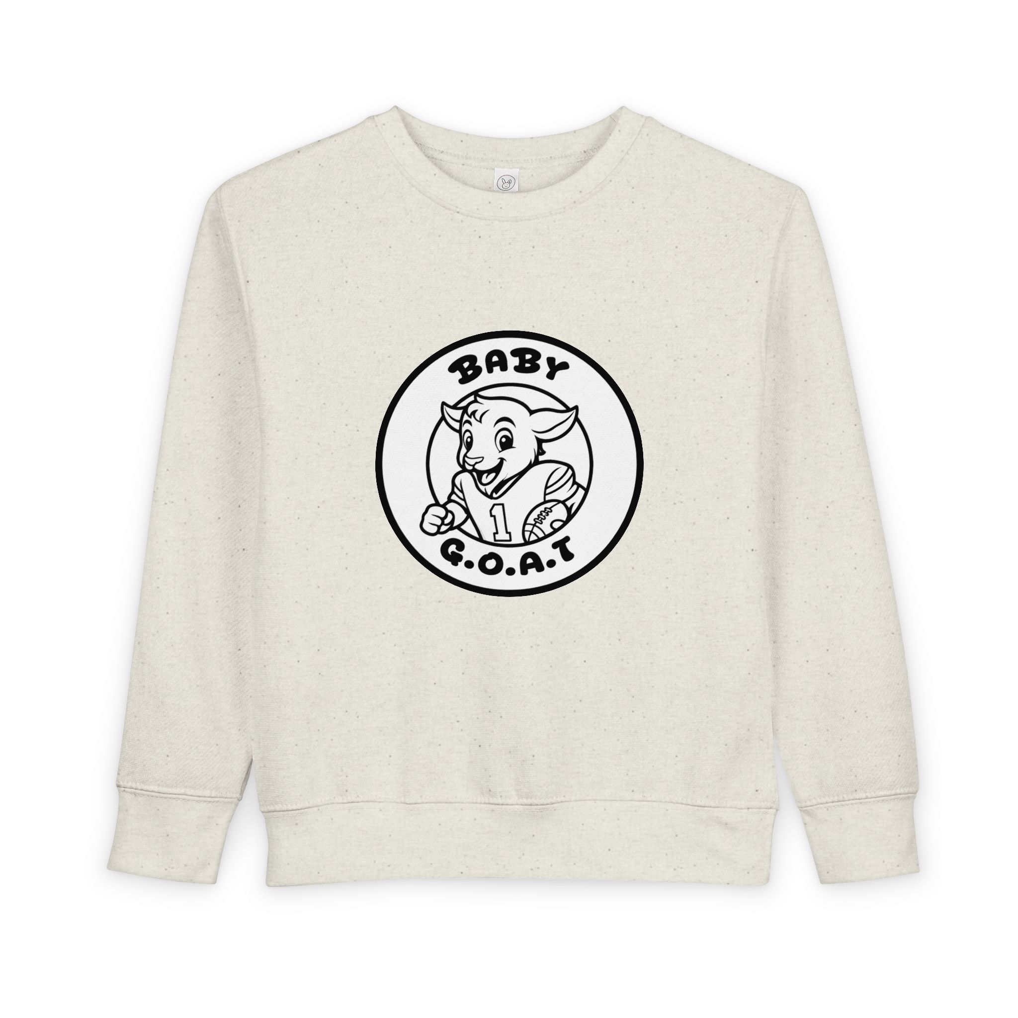 The Touchdown Star Baby G.O.A.T. Toddler Sweatshirt — Cute Goat Graphic Pullover for Infants & Toddlers