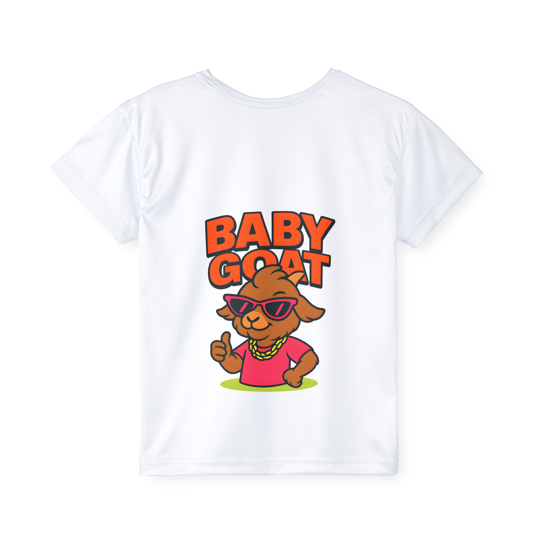 Skye the Style Queen Kids Jersey — "Baby Goat" Cute Cartoon Sports Tee for Children - Image 2