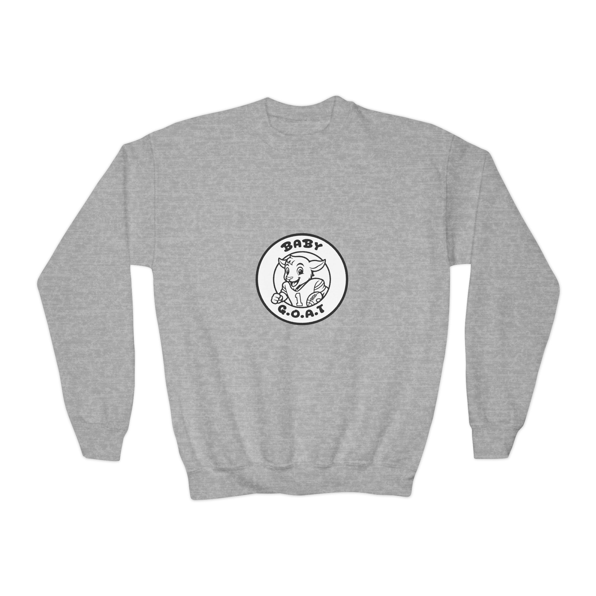 The Touchdown Star Baby G.O.A.T. Youth Crewneck Sweatshirt - Image 9