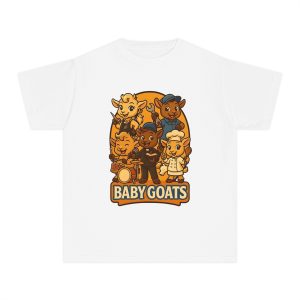 Kids "Baby Goats" Graphic Tee — Cute Cartoon Kids' Goat Band T-Shirt