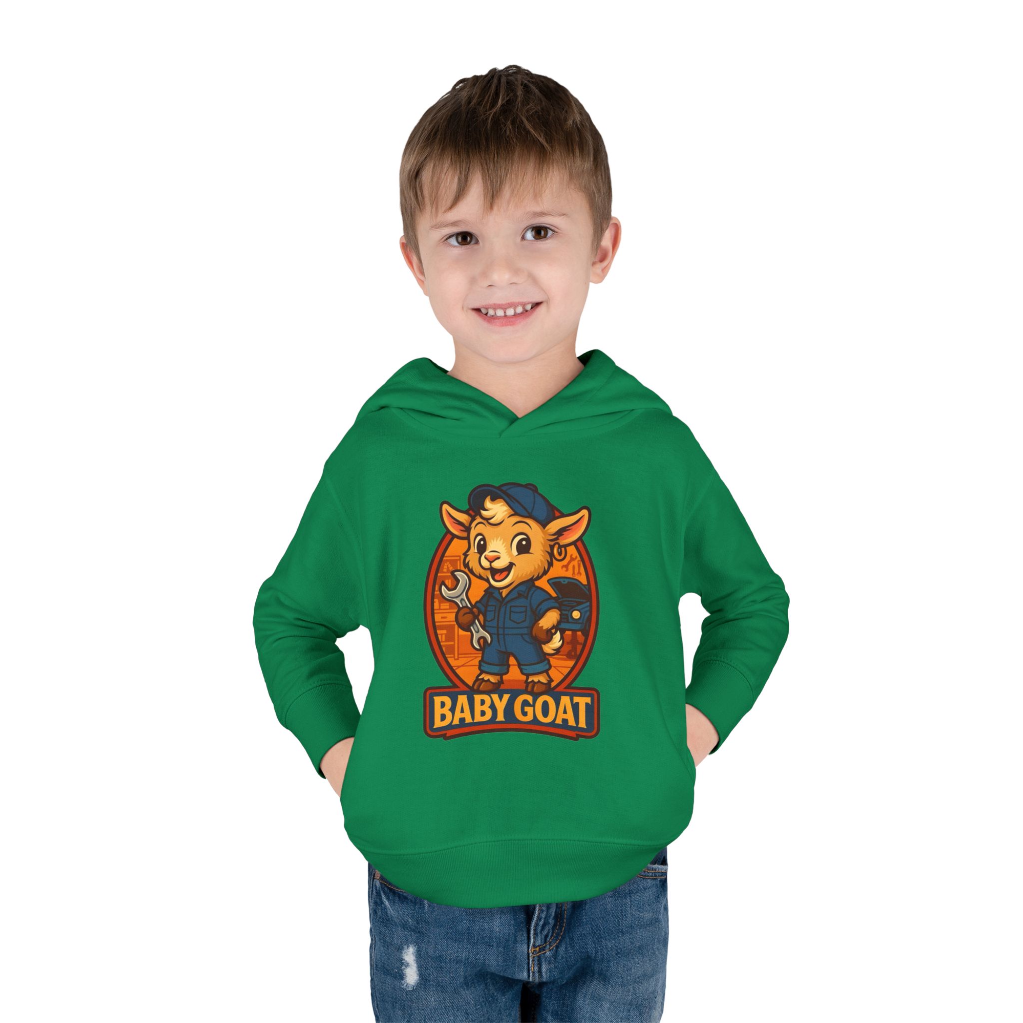 Ollie the Auto Helper Baby Goat Toddler Hoodie — Cute Cartoon Goat Pullover for Kids - Image 11