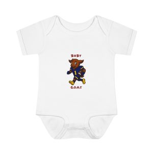 Davon The Touchdown Star In Action Baby G.O.A.T. Bodysuit — Cute Goat Mascot Infant Onesie