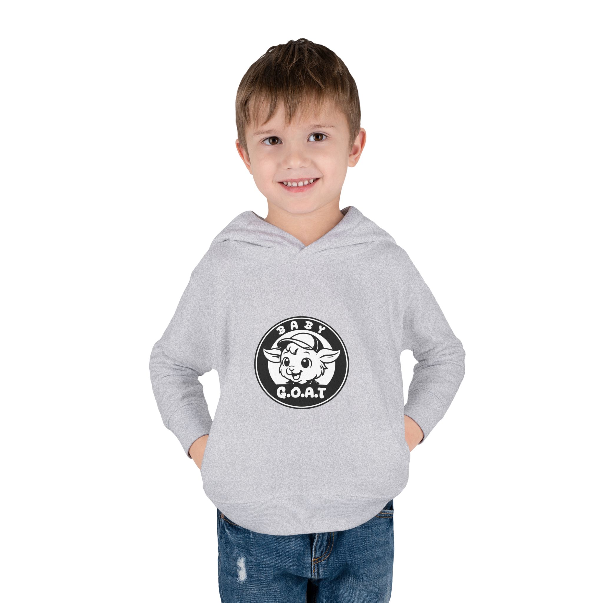 Baby G.O.A.T – Classic Edition Toddler Hoodie – 'Baby G.O.A.T.' Cute Goat Logo Pullover for Kids - Image 3