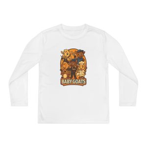 Youth Long Sleeve Tee — 'Baby Goats' Cute Cartoon Kids Shirt