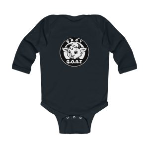 Baby G.O.A.T – Classic Edition Baby G.O.A.T. Infant Long Sleeve Bodysuit — Cute Goat Graphic Onesie