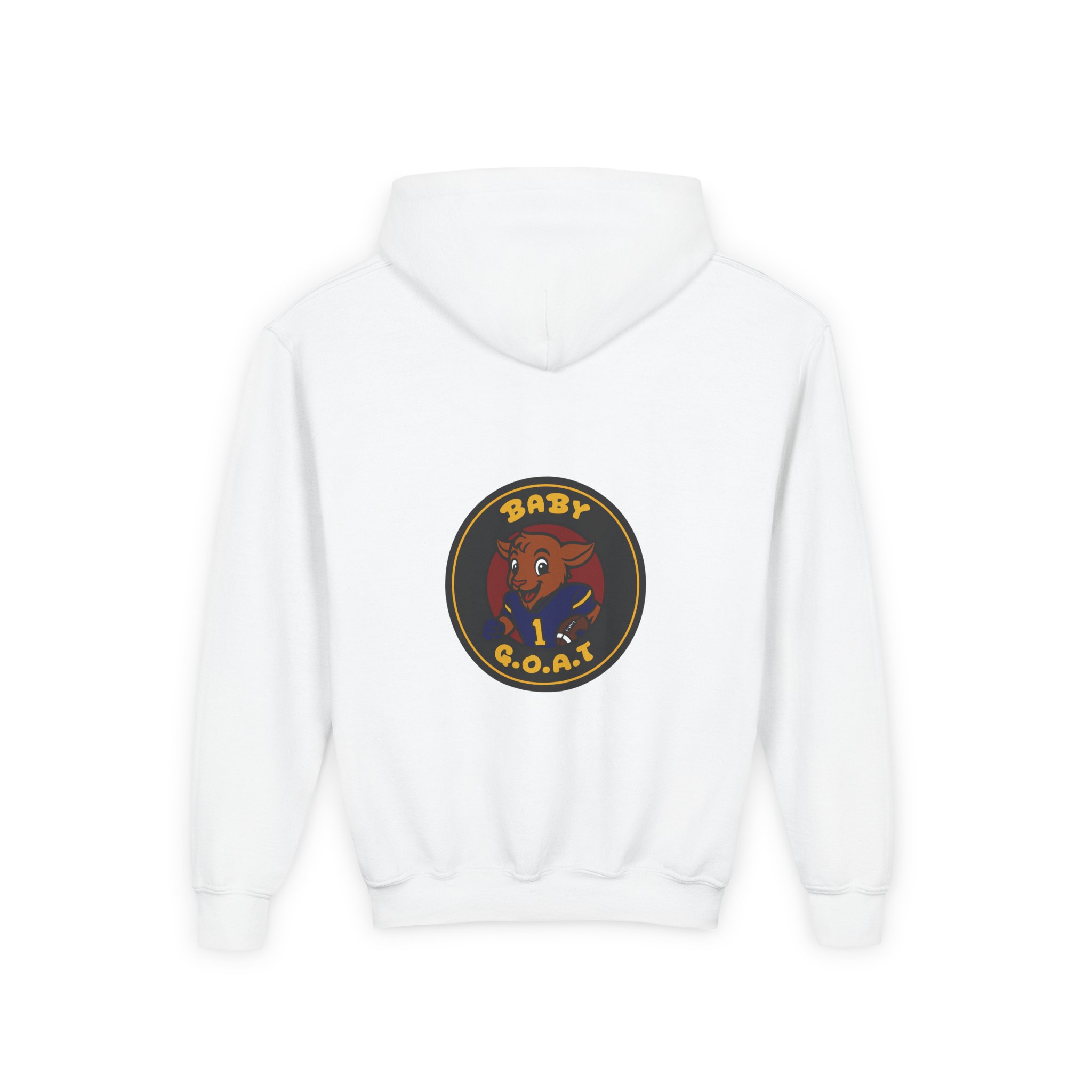 Davon The Touchdown Star Youth Hoodie — 'Baby G.O.A.T.' Cartoon Goat Graphic Pullover - Image 2