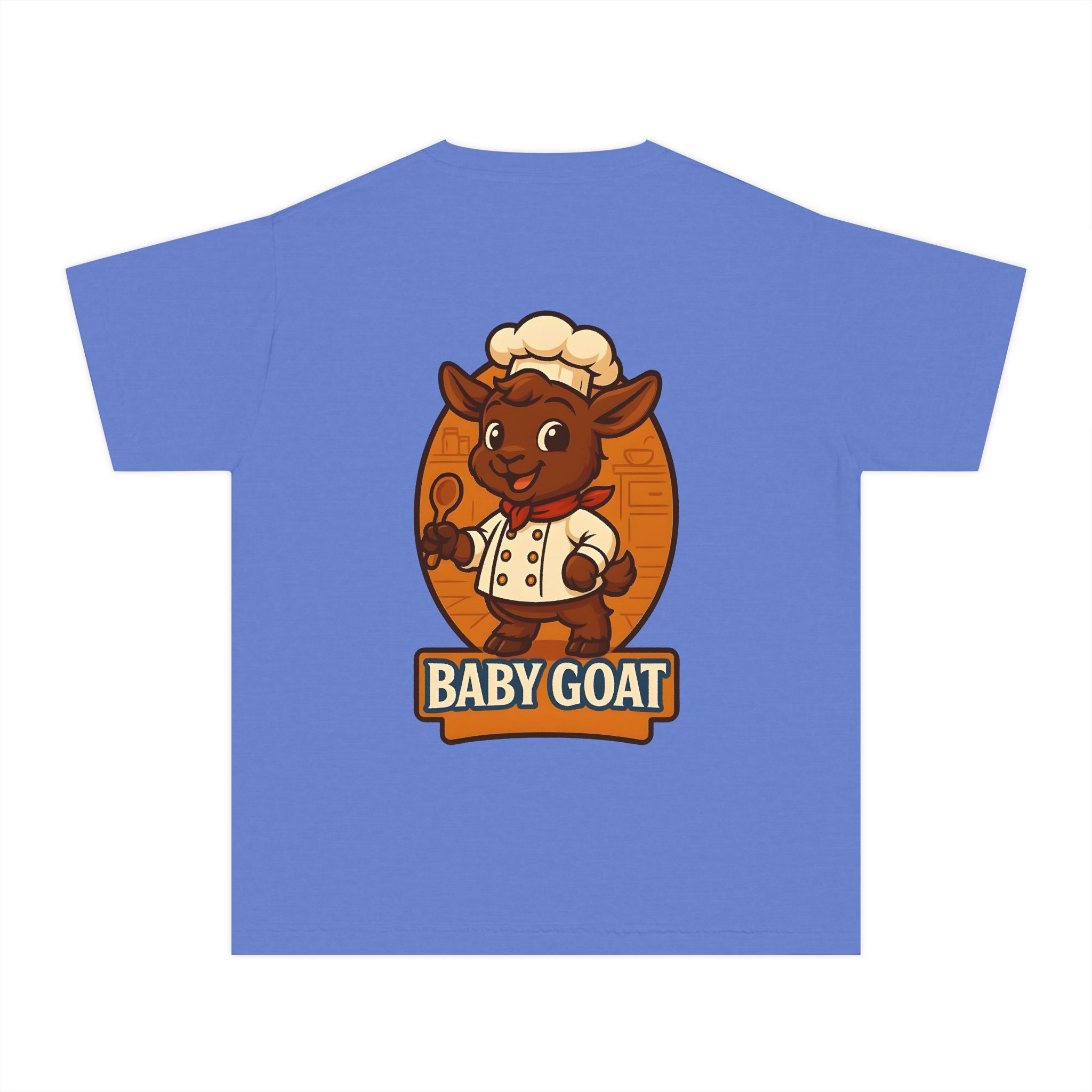 Charlie the Chef Baby Goat Kids T‑Shirt — Cute Chef Goat Graphic Youth Tee - Image 5