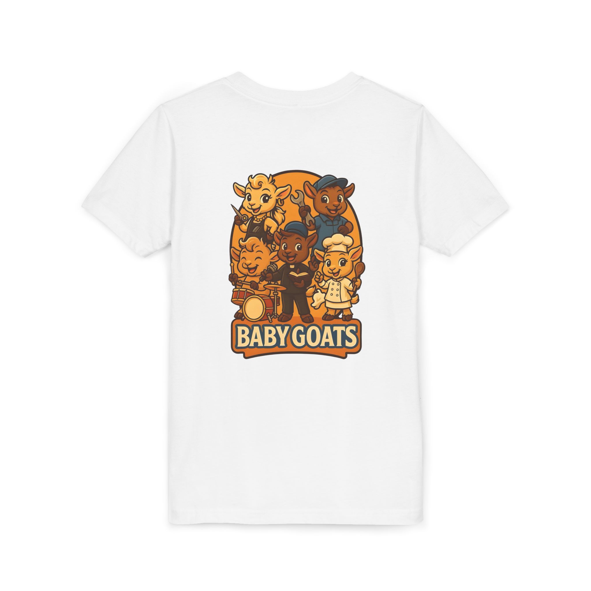 Baby Goats Kids T‑Shirt — Cute Cartoon Baby Goats Graphic Tee for Toddlers & Kids - Image 4