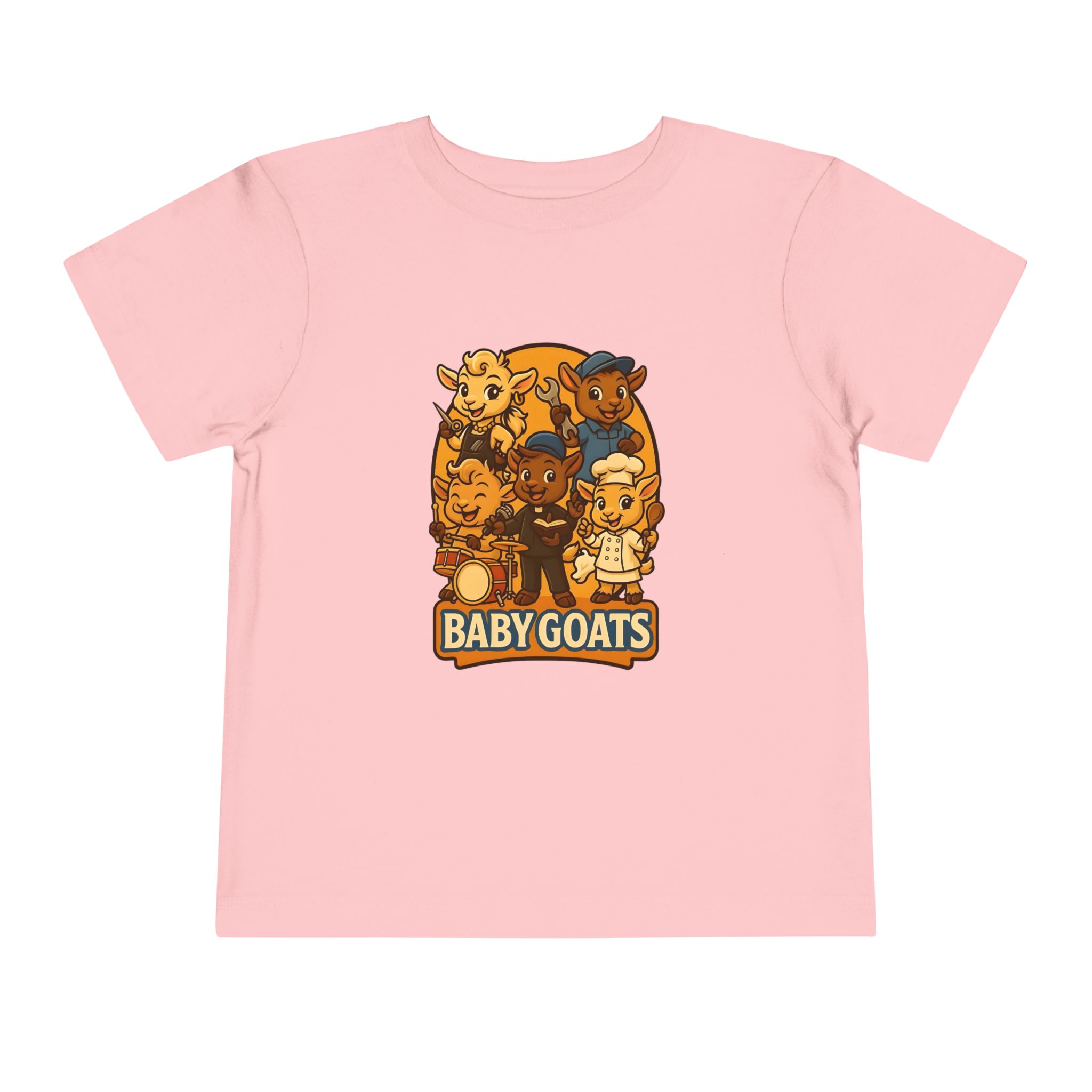 Little Dreamers Toddler Tee — Baby GOATS Cartoon Family - Image 17