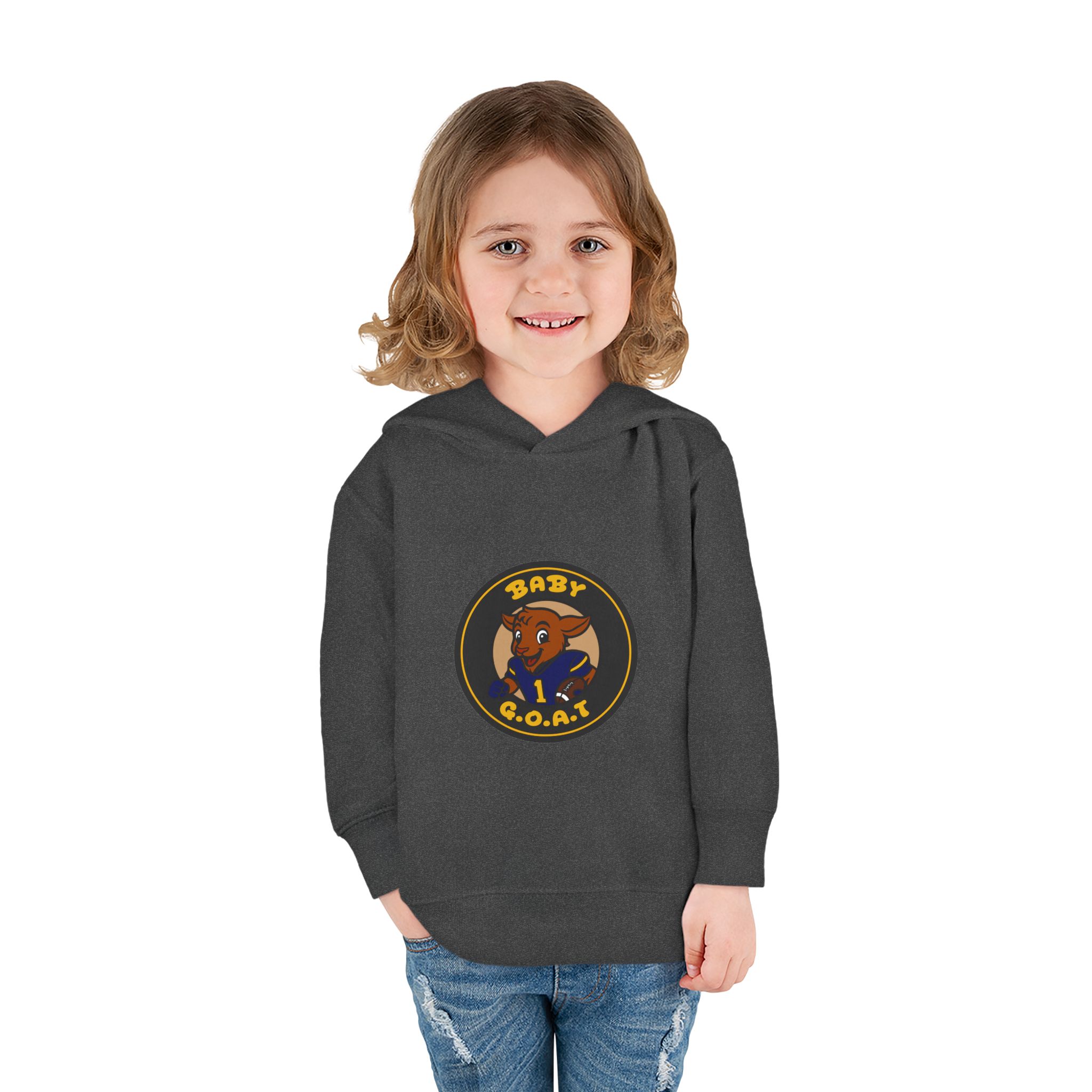 Davon The Touchdown Star Yellow BackgroundToddler Pullover Fleece Hoodie - Image 12