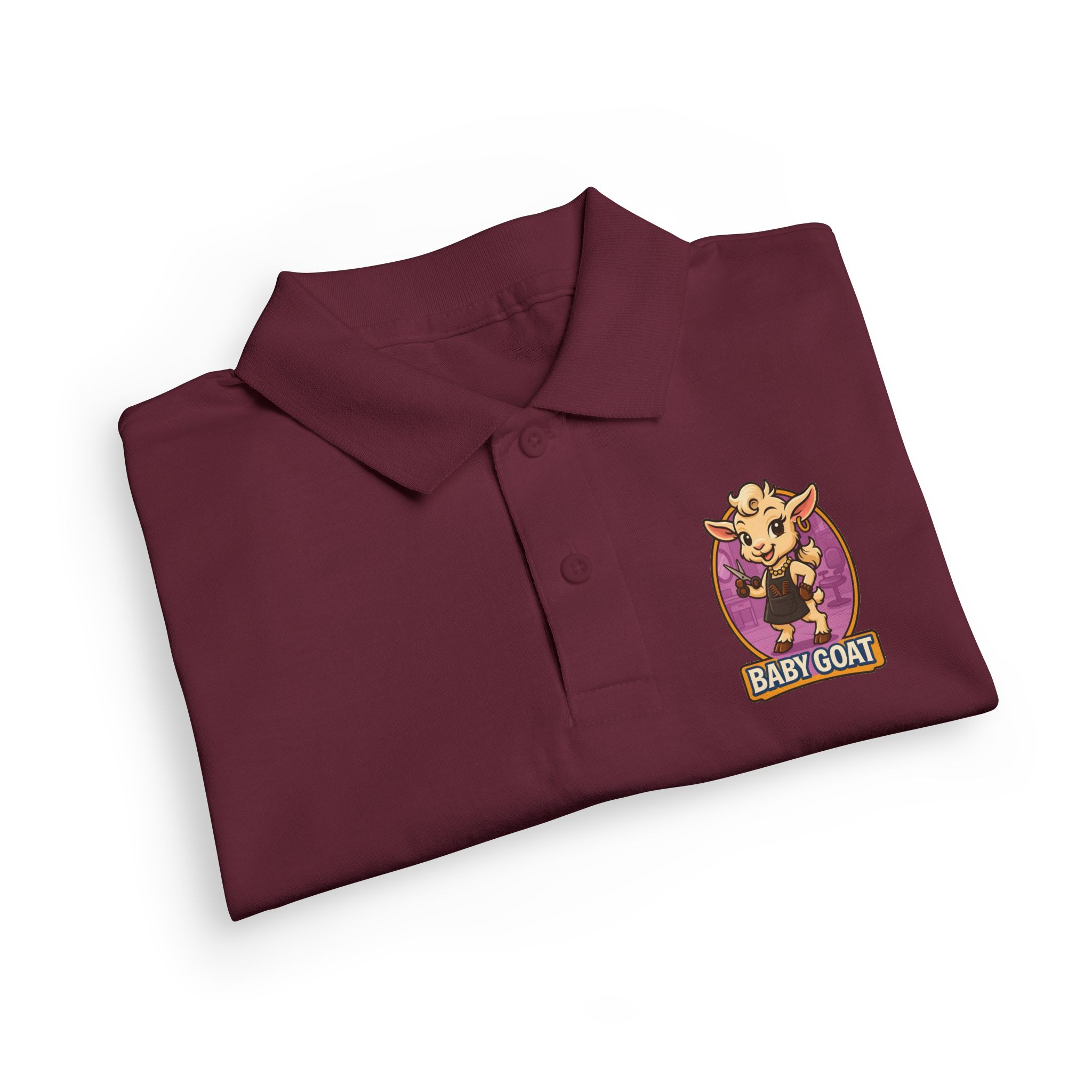 Joy the Stylist Youth Polo — Cute "Baby Goat" Embroidered Kids' School Polo - Image 11