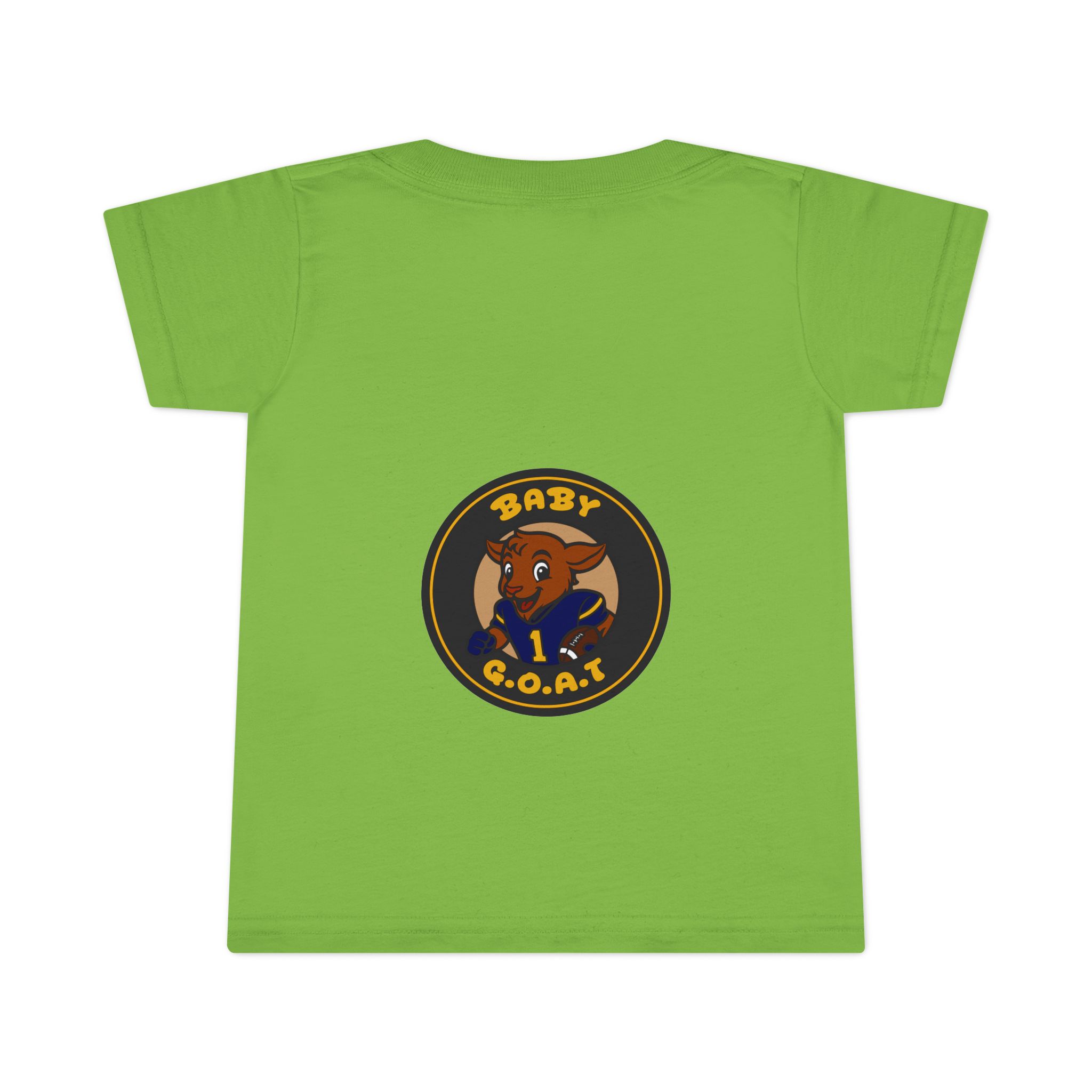 Davon The Touchdown Star Yello Background Baby G.O.A.T. Toddler T-Shirt — Cute Goat Graphic Tee for 1st Birthday - Image 8