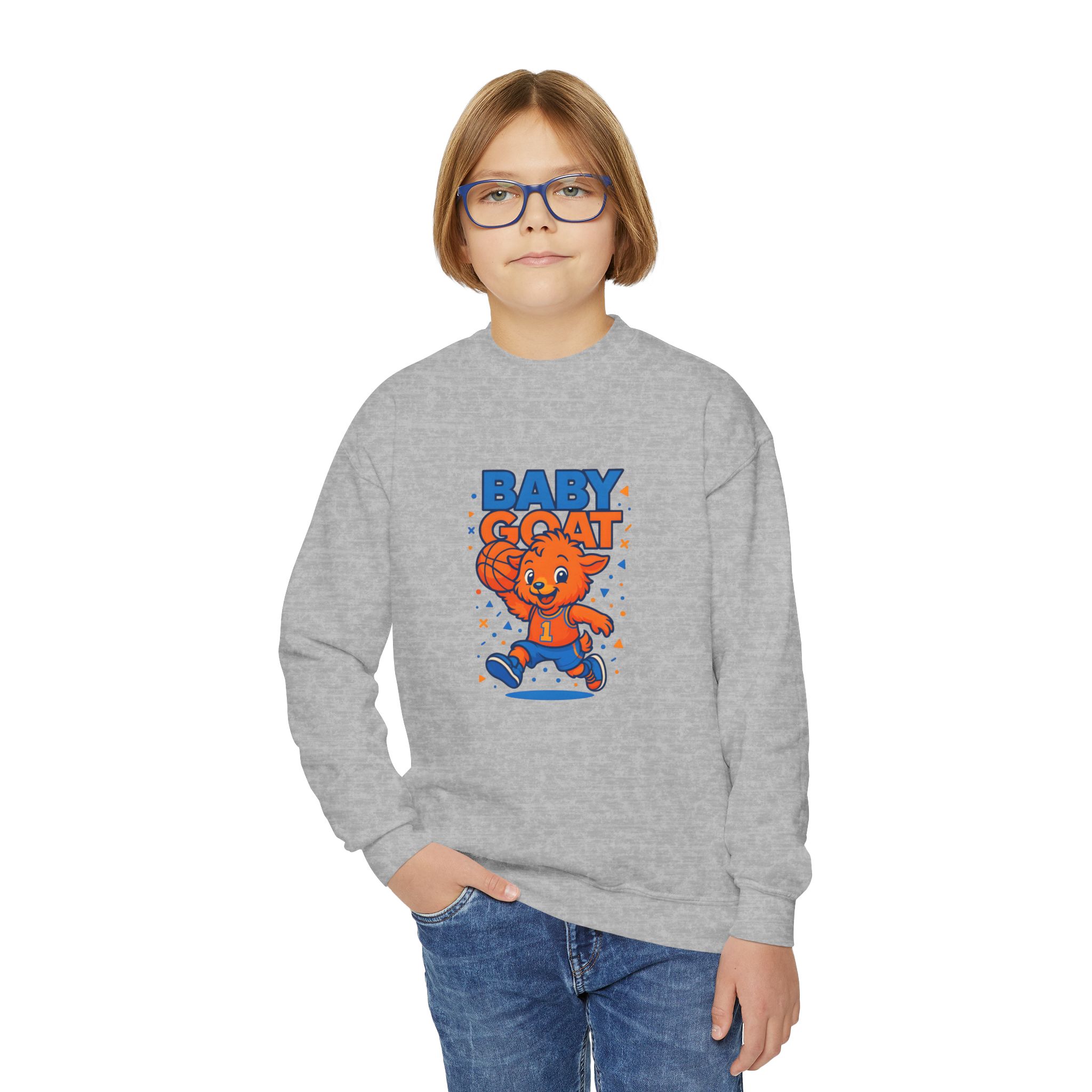 Baby G.O.A.T – MJ Youth Crewneck Sweatshirt - Image 11