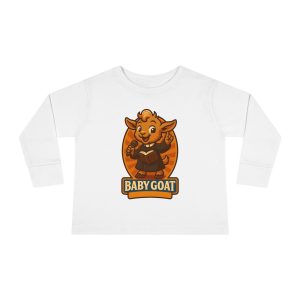 Toddler Long Sleeve Tee — Cute 'Baby Goat' Cartoon Kids Shirt
