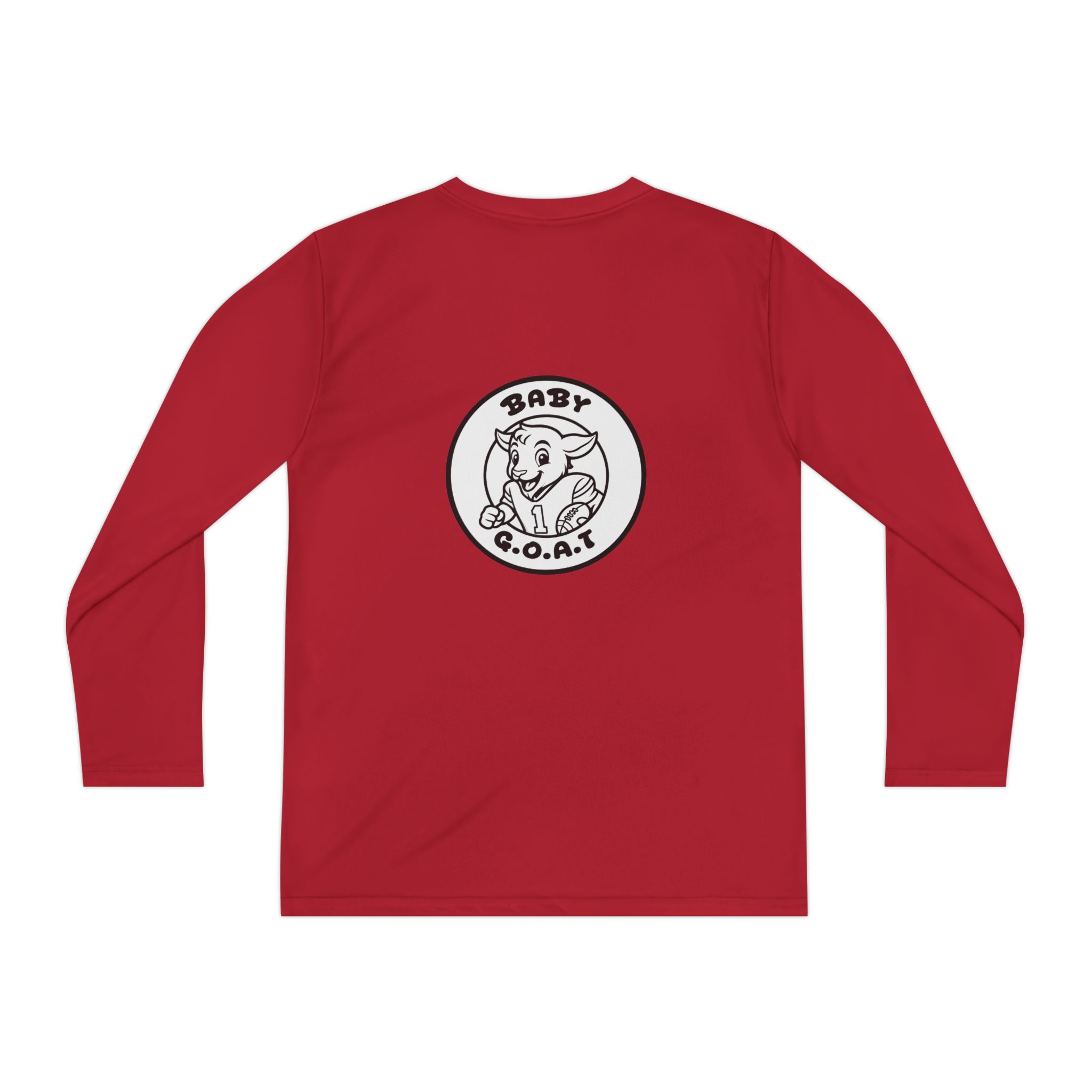 The Touchdown Star Youth Long Sleeve Tee — 'Baby G.O.A.T.' Cartoon Graphic - Image 14