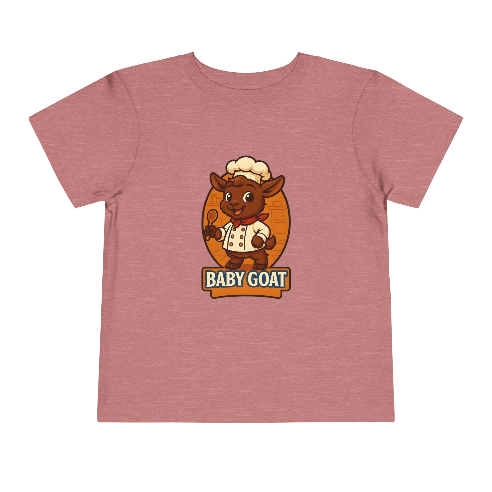 Charlie the Chef Toddler Tee - Cute Baby Goat Chef Graphic Shirt - Image 5