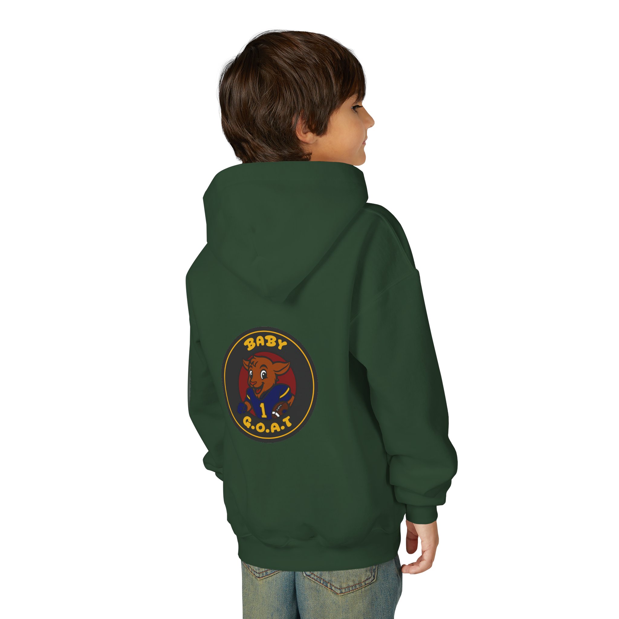 Davon The Touchdown Star Youth Hoodie — 'Baby G.O.A.T.' Cartoon Goat Graphic Pullover - Image 12