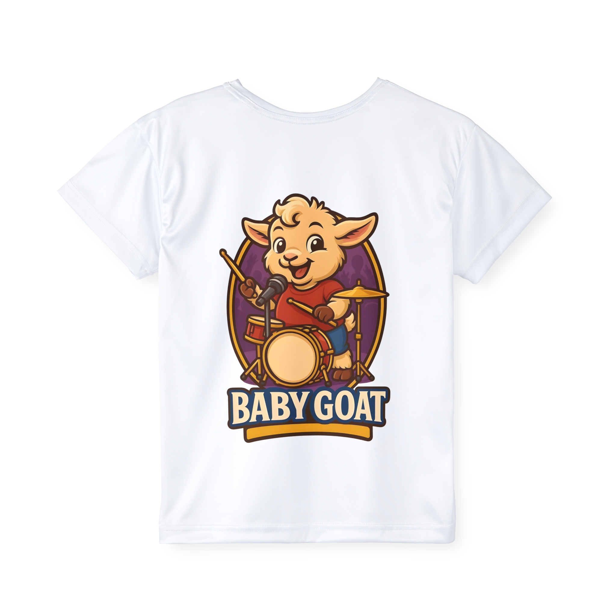Kids Jersey — Baby Goat Drummer Graphic - Image 2
