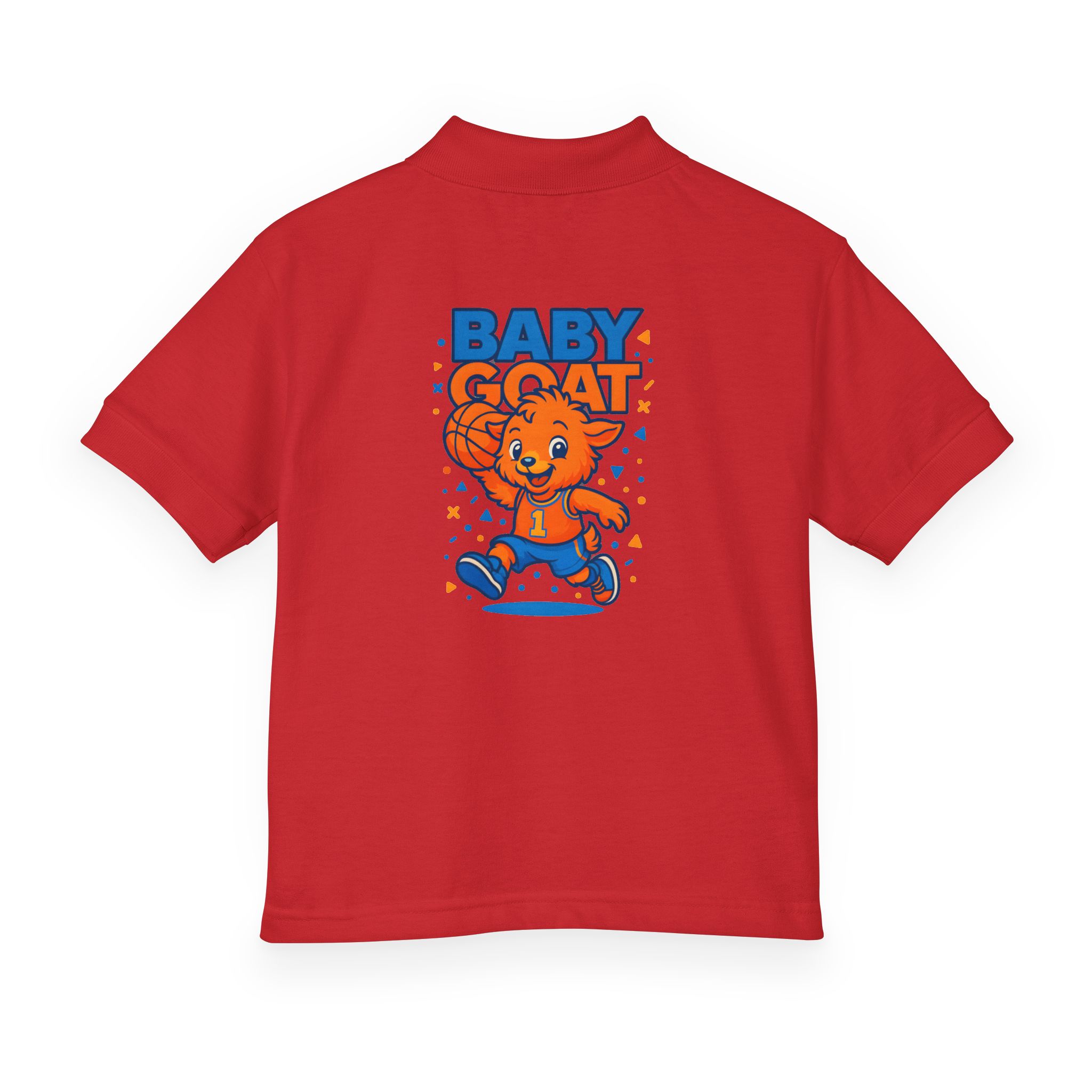 Baby G.O.A.T – MJ Kids Polo - 'Baby Goat' Cute Cartoon Goat Jersey Polo - Image 14