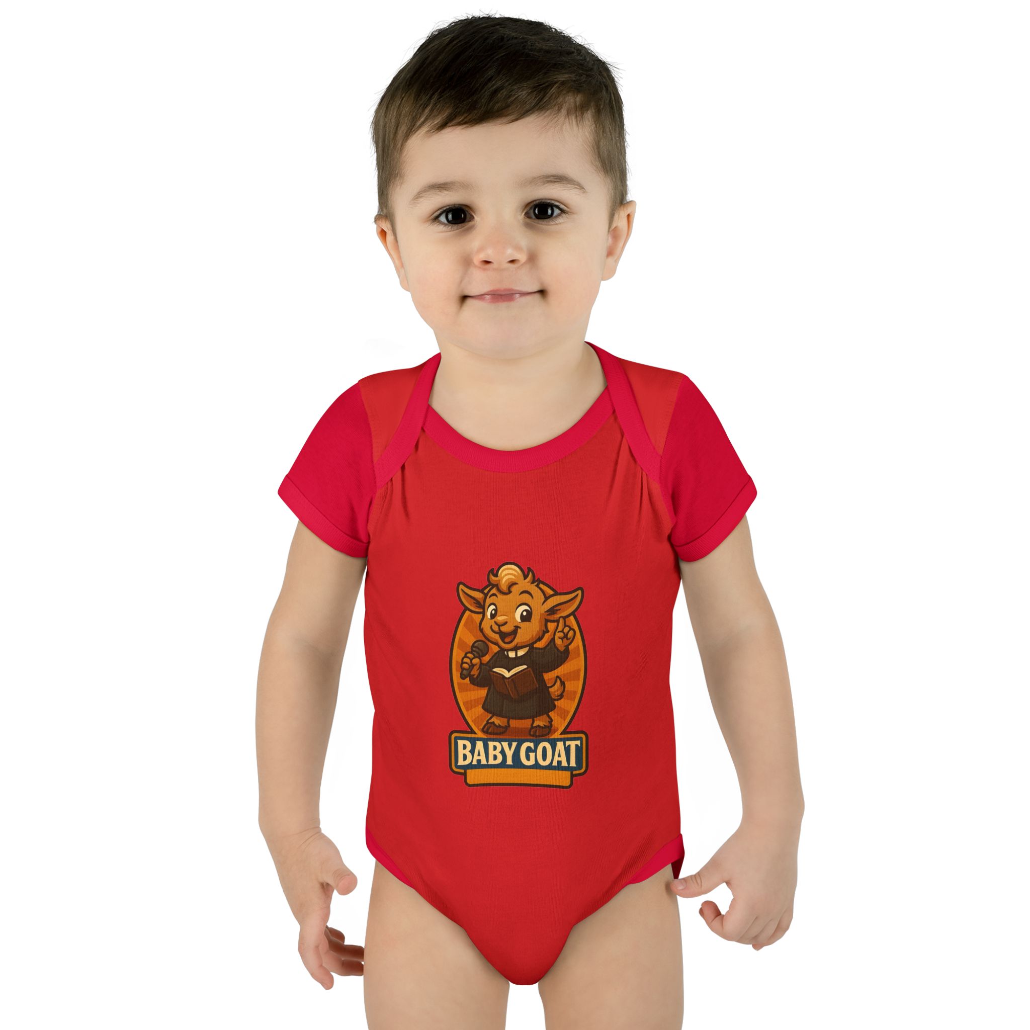 Baby Goat Infant Bodysuit – Cute Cartoon Kid Goat Graphic - Image 15