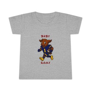 Davon The Touchdown Star In Action Baby G.O.A.T. Toddler T-Shirt — Cute Goat Football Player Kids Tee