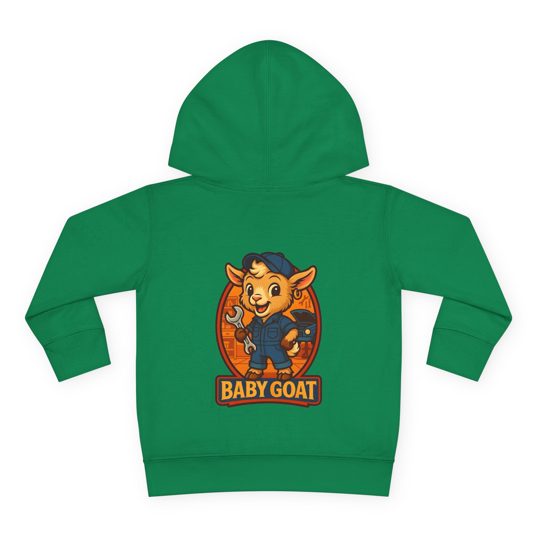 Ollie the Auto Helper Baby Goat Toddler Hoodie — Cute Cartoon Goat Pullover for Kids - Image 10