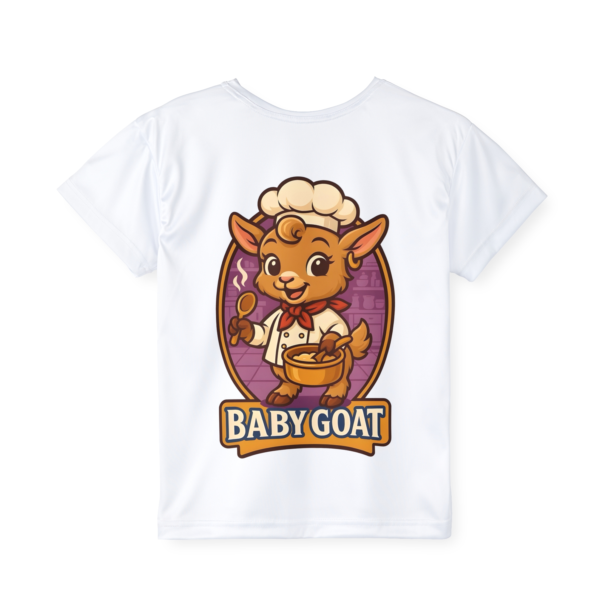 Kids Jersey — Cute 'Baby Goat' Chef Sports Tee (All-Over Print) - Image 2