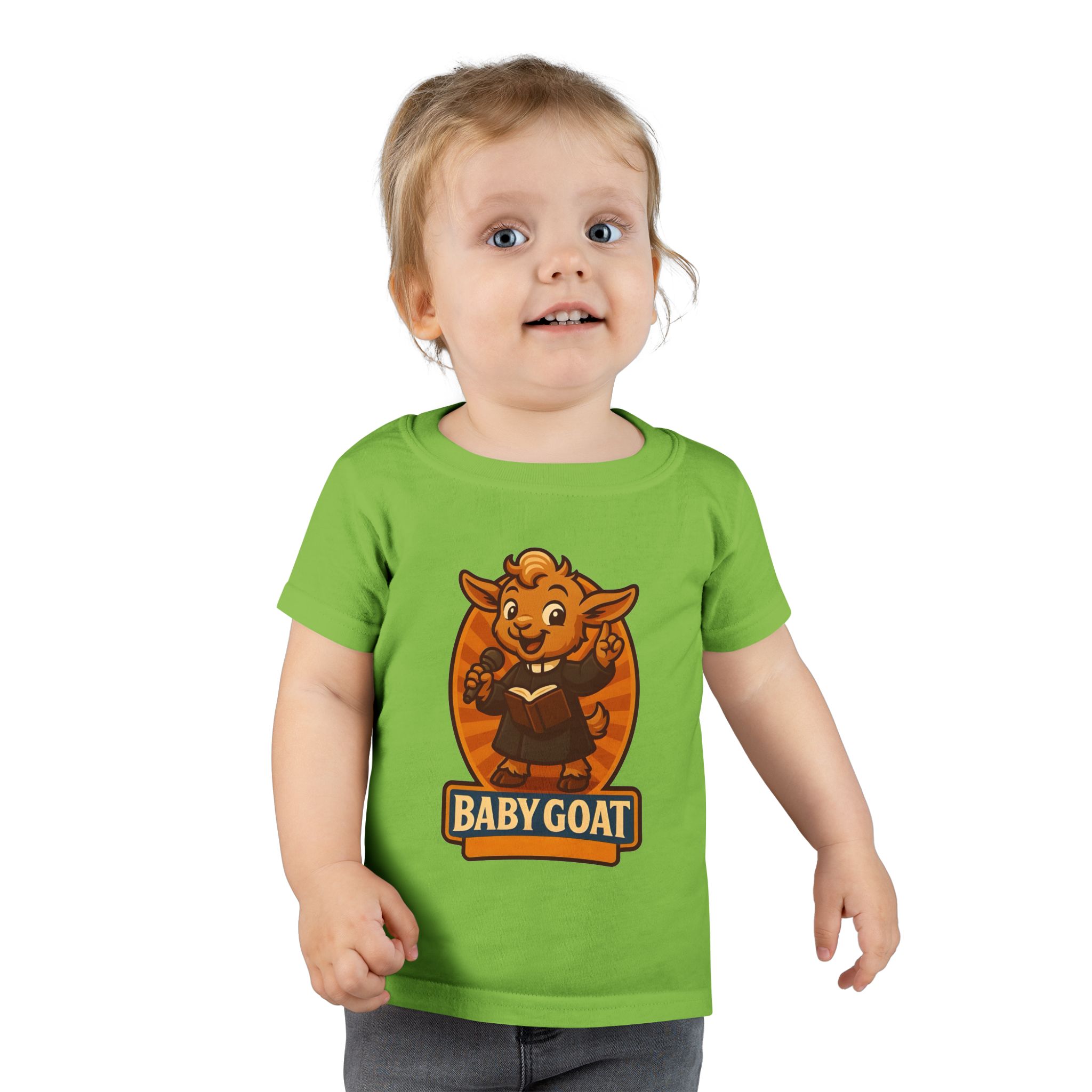 Baby Goat Toddler T-Shirt — Cute Singing Goat Kids Tee - Image 9