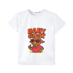 Skye the Style Queen Kids Jersey — "Baby Goat" Cute Cartoon Sports Tee for Children