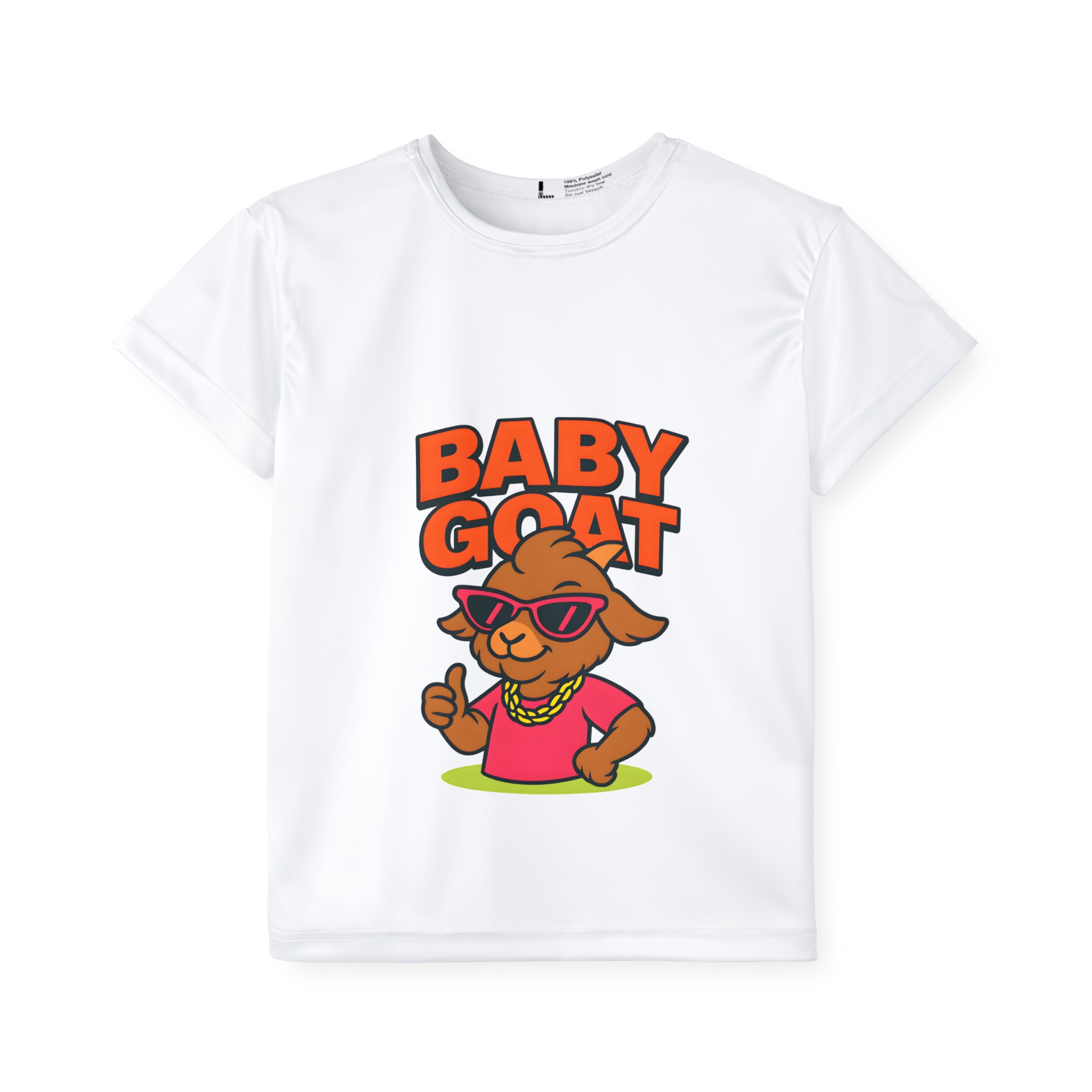 Skye the Style Queen Kids Jersey — "Baby Goat" Cute Cartoon Sports Tee for Children