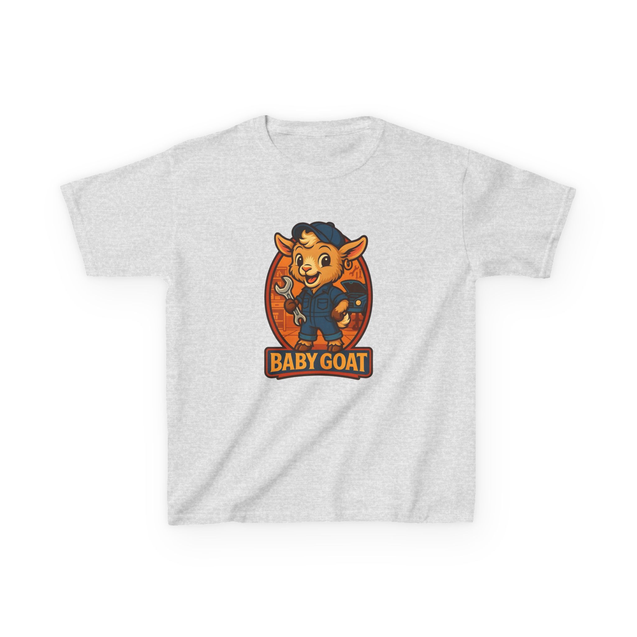 Ollie the Auto Helper Kids 'Baby Goat' Graphic Tee – Cute Cartoon Goat Shirt for Children - Image 5