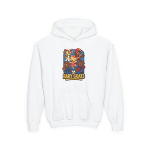 The Little Champs Crew Youth Hoodie – Cute 'Baby Goats' Cartoon Graphic Sweatshirt for Kids