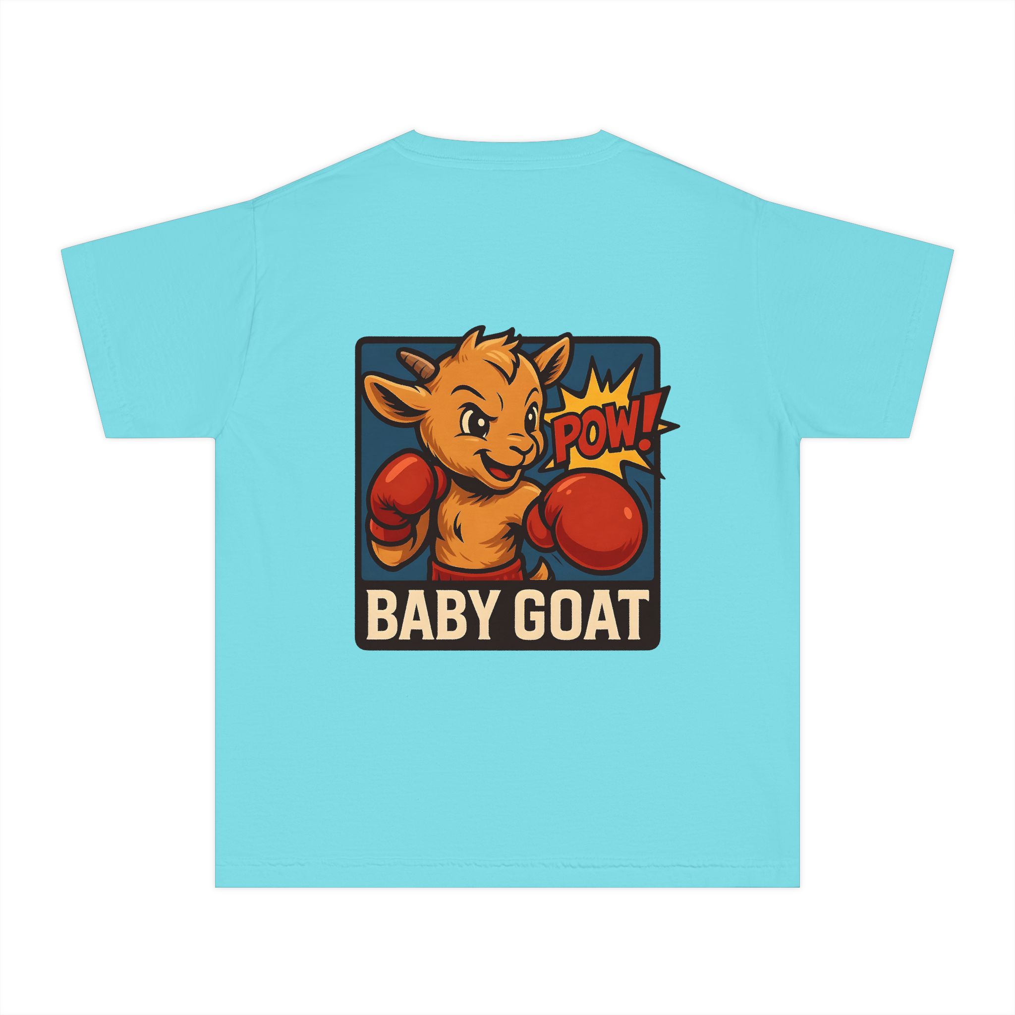 Baby G.O.A.T – Benny the Boxer Baby Goat Boxing Tee — Cute Kid’s 'Baby Goat' Graphic Shirt - Image 8
