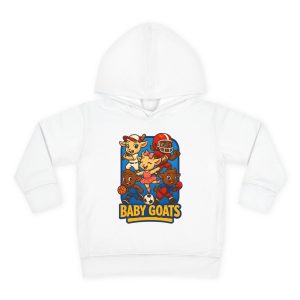 The Little Champs Crew Toddler Hoodie — 'Baby Goats' Cute Sports Animal Graphic Pullover