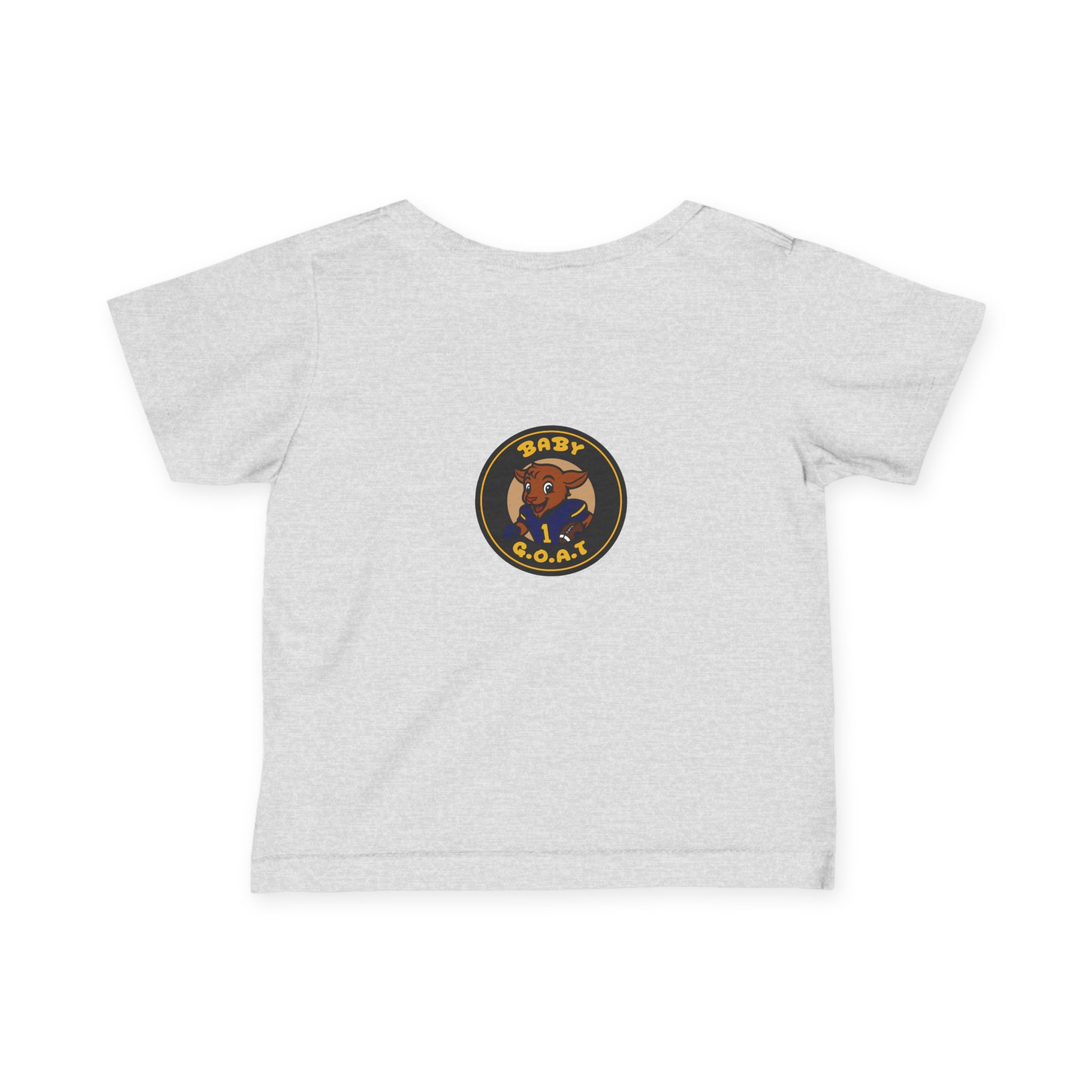Davon The Touchdown Star Yello Background Infant Tee — "Baby G.O.A.T." Cute Goat Graphic Baby Shirt - Image 5