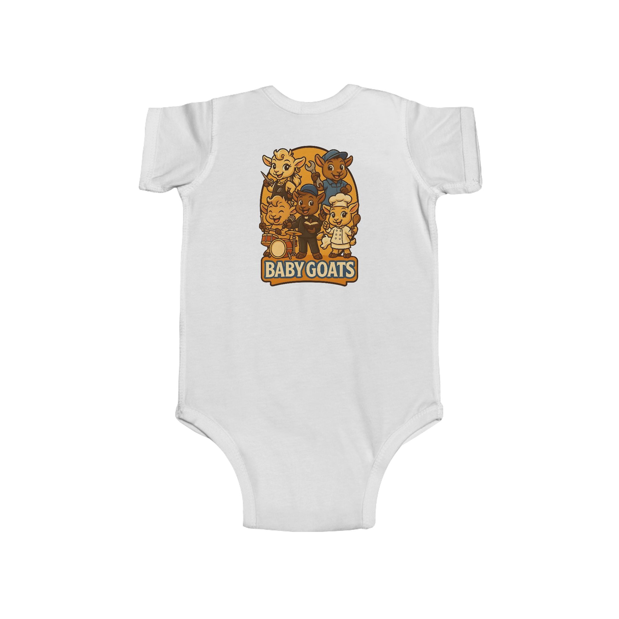 Baby Goats Infant Bodysuit — Cute Cartoon Kids Onesie - Image 2